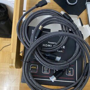 PowerBear 4K HDMI Cable Set | 6 ft (3 Pack) or 10 ft (2 Pack) | Nylon Braided